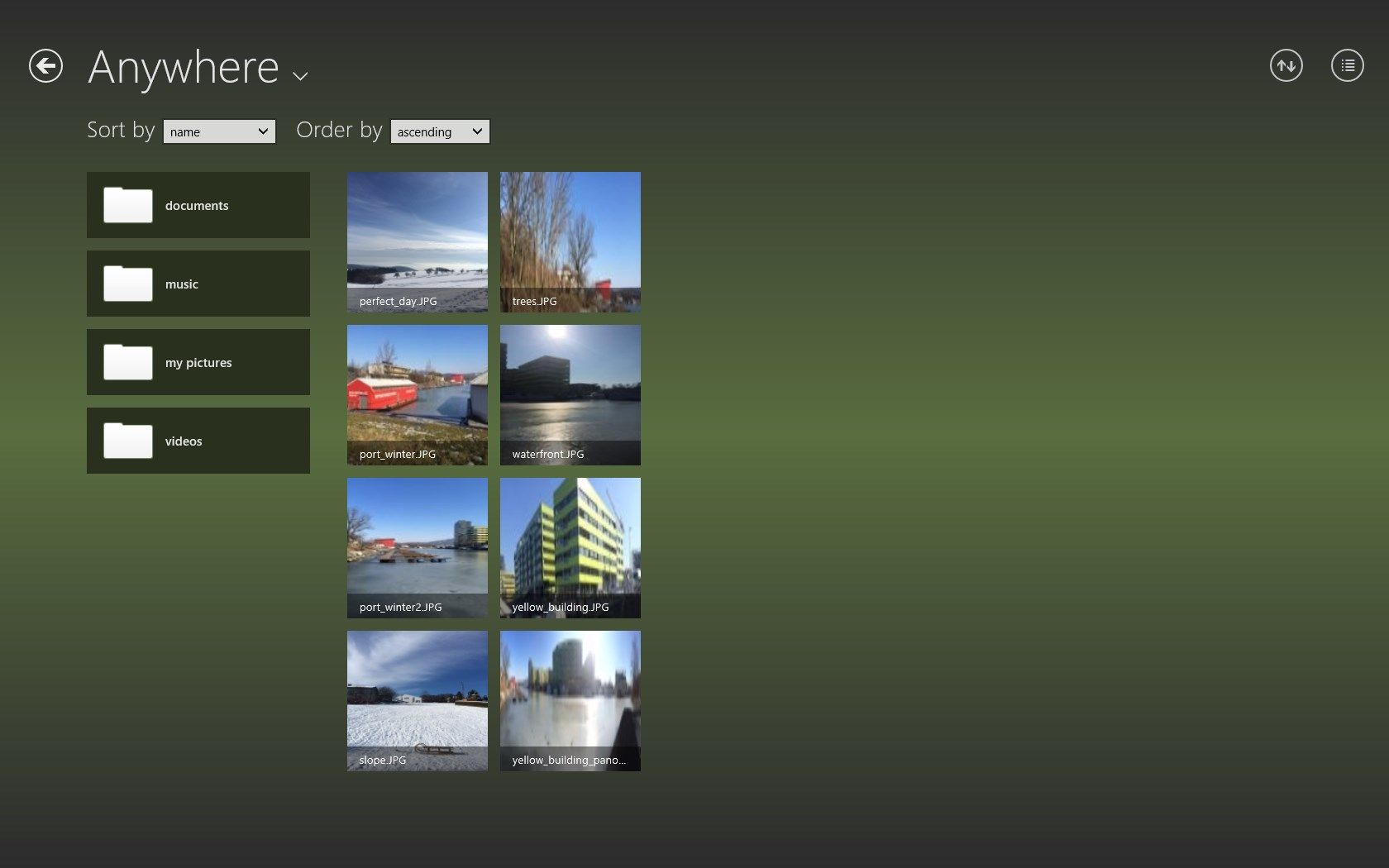 Easily navigate and preview your files, photos and other media