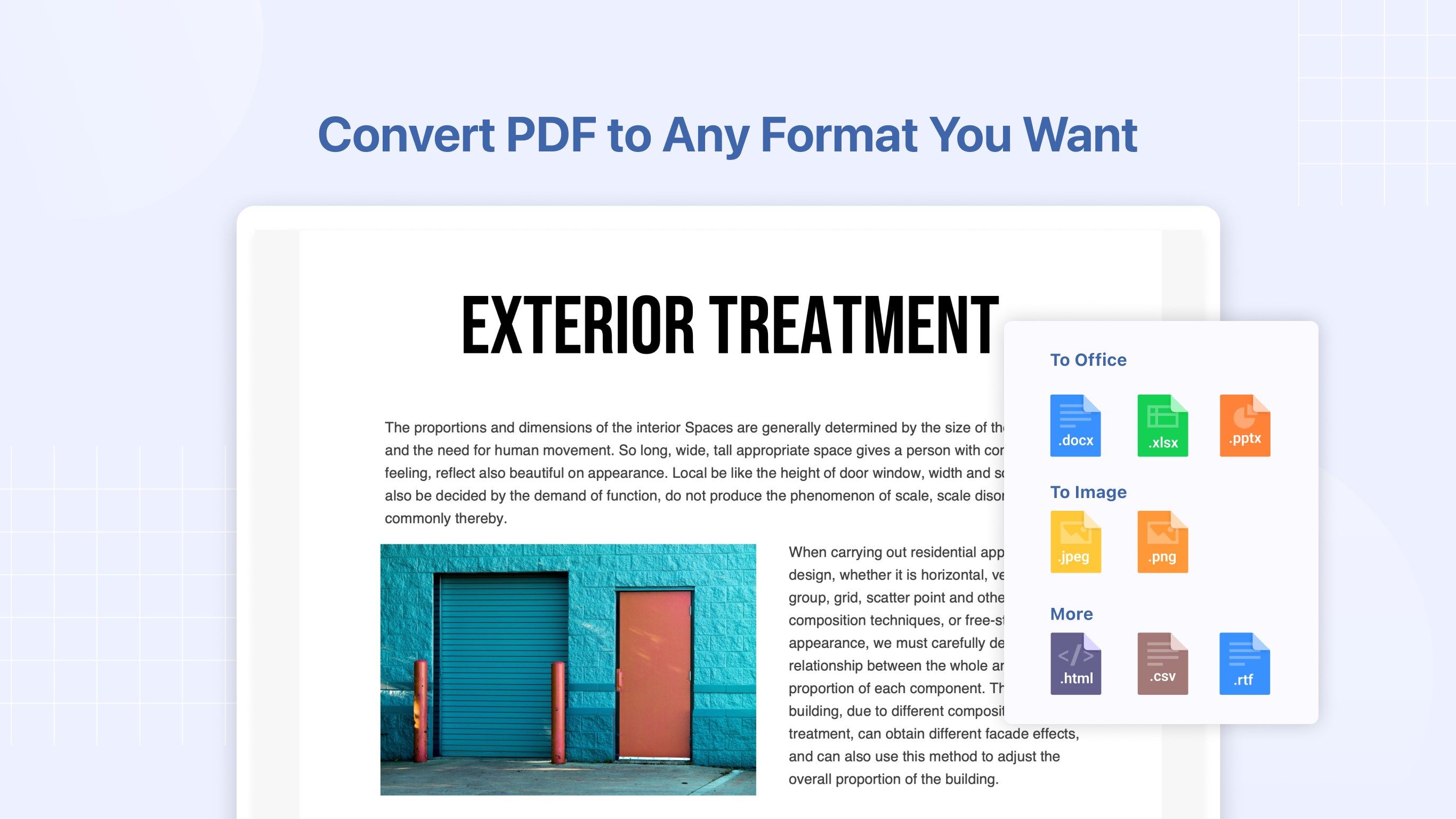 Convert PDF to Any Format You Want