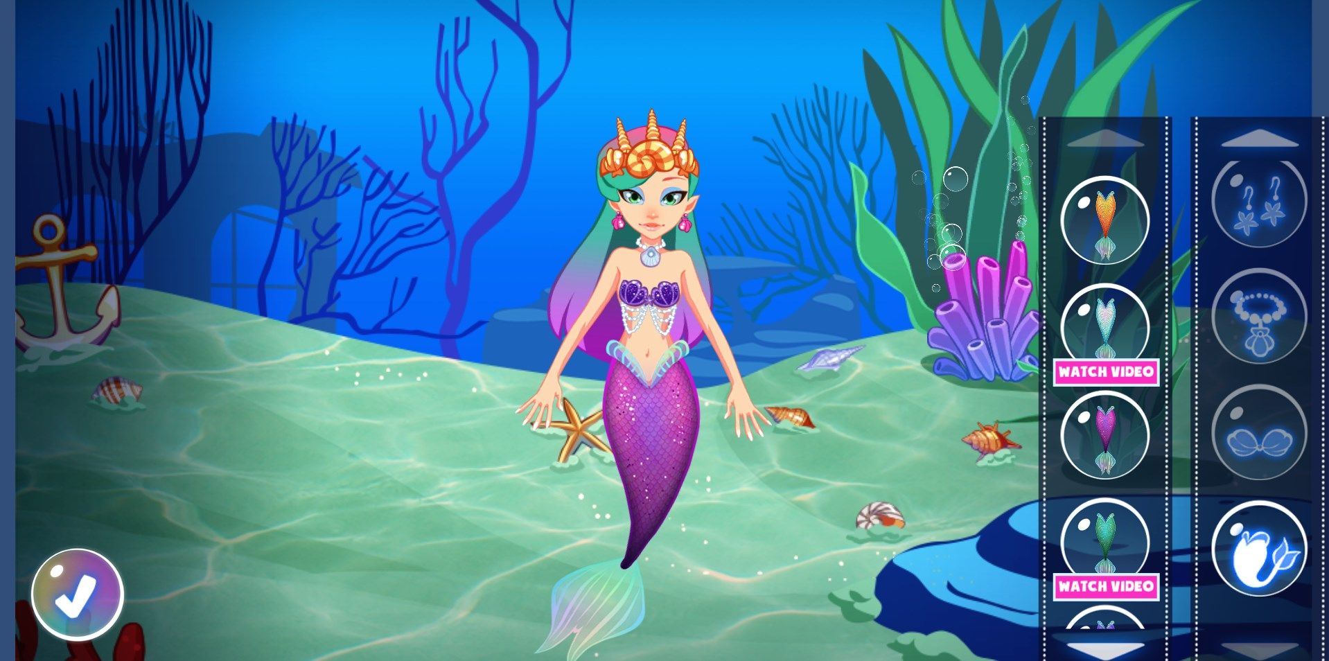 Mermaid Princess Makeup:Magic underwater games