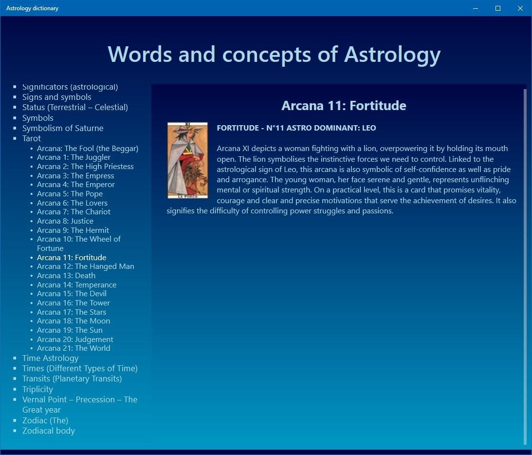 Astrological thesaurus