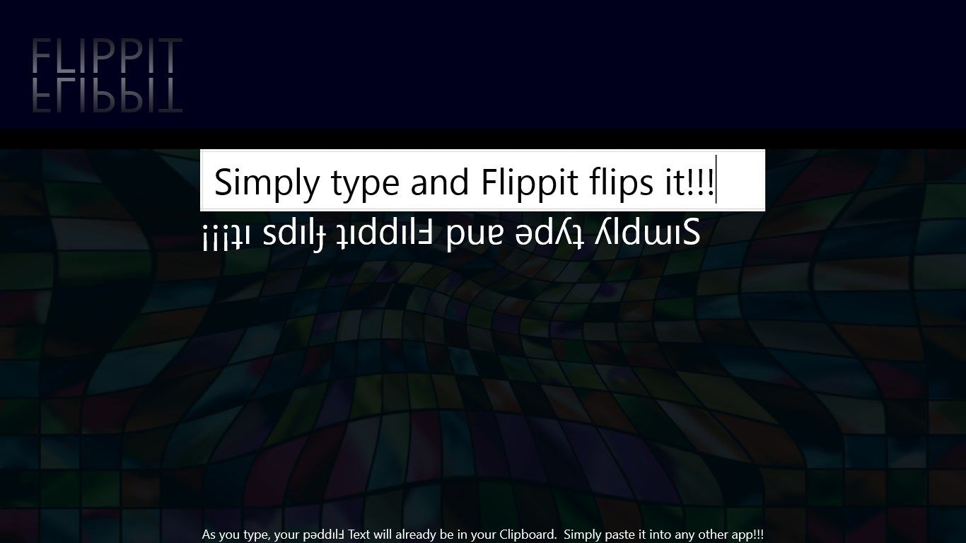 Type it and Fliipit Flips It!!!