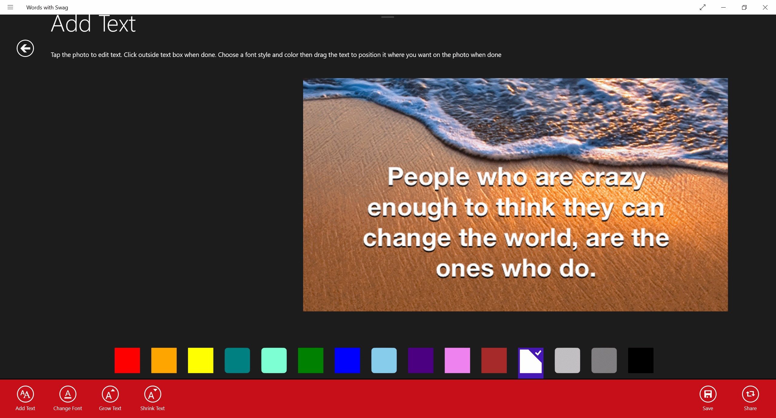 customize the color of your text