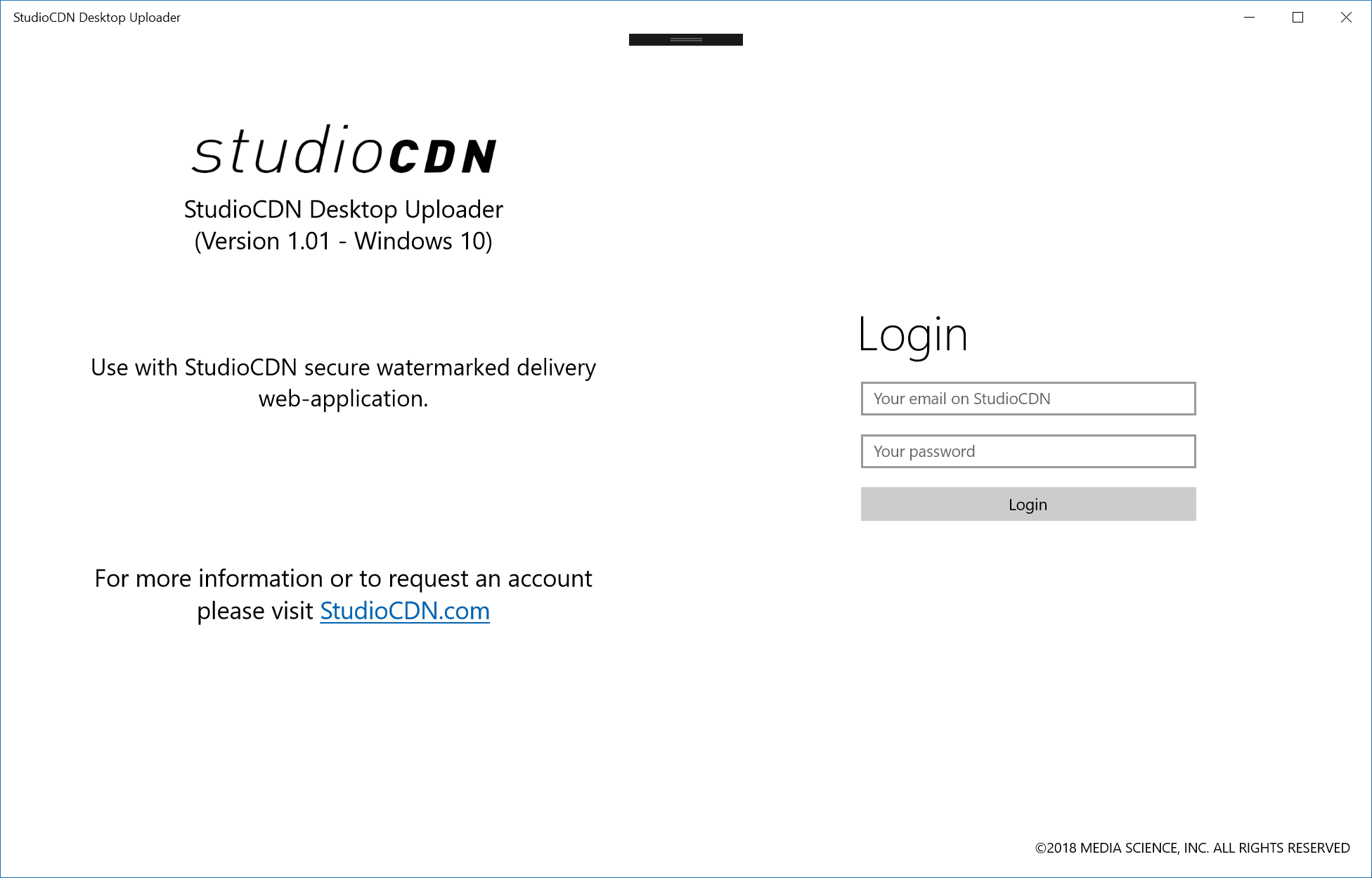 StudioCDN Desktop Uploader