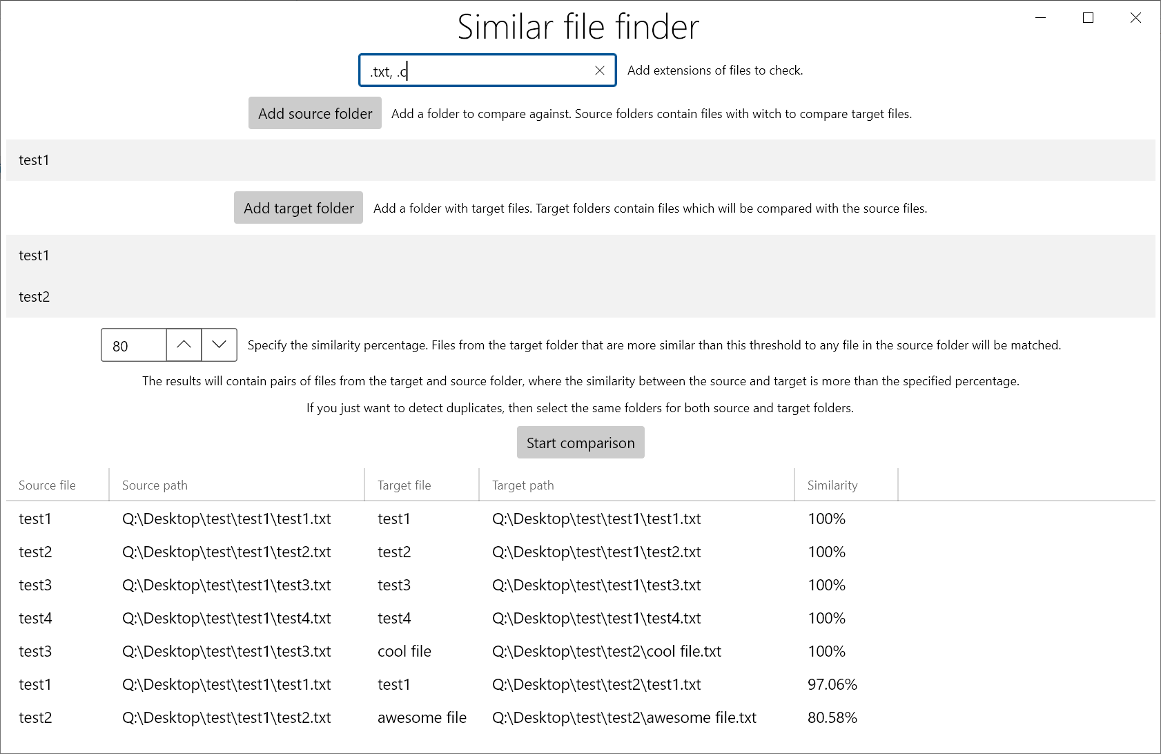 Similar File Finder
