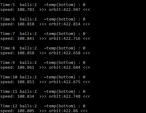 It's printing speed and orbit!