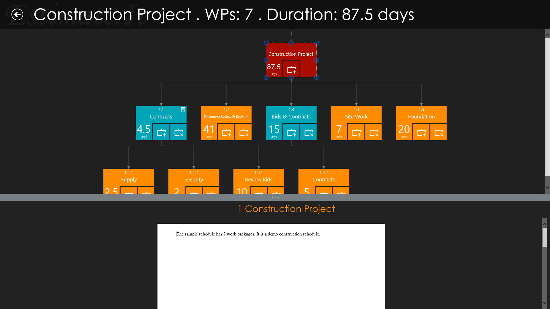 Project structure view