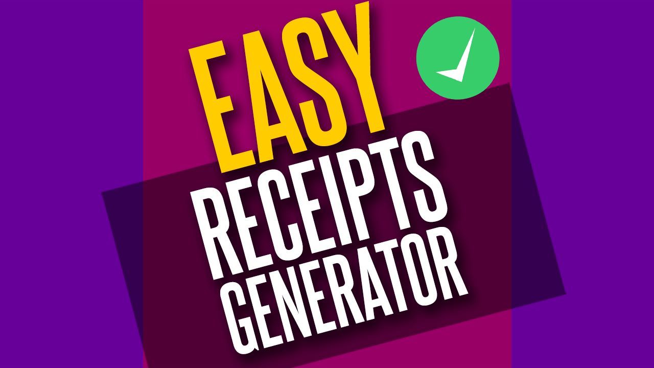 Easy Receipts Generator, Receipt & Invoice Maker