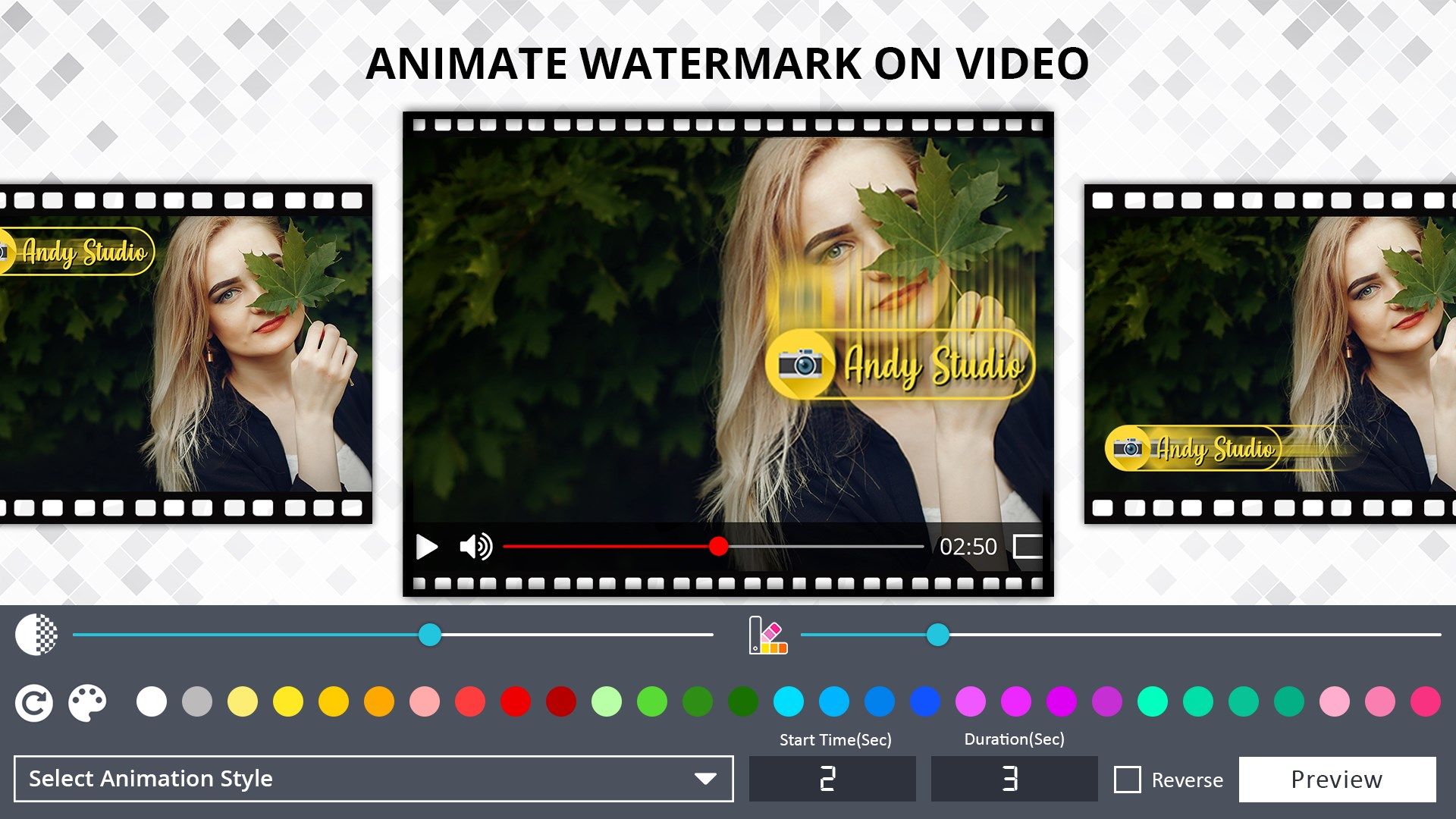 Animated Watermark on Video