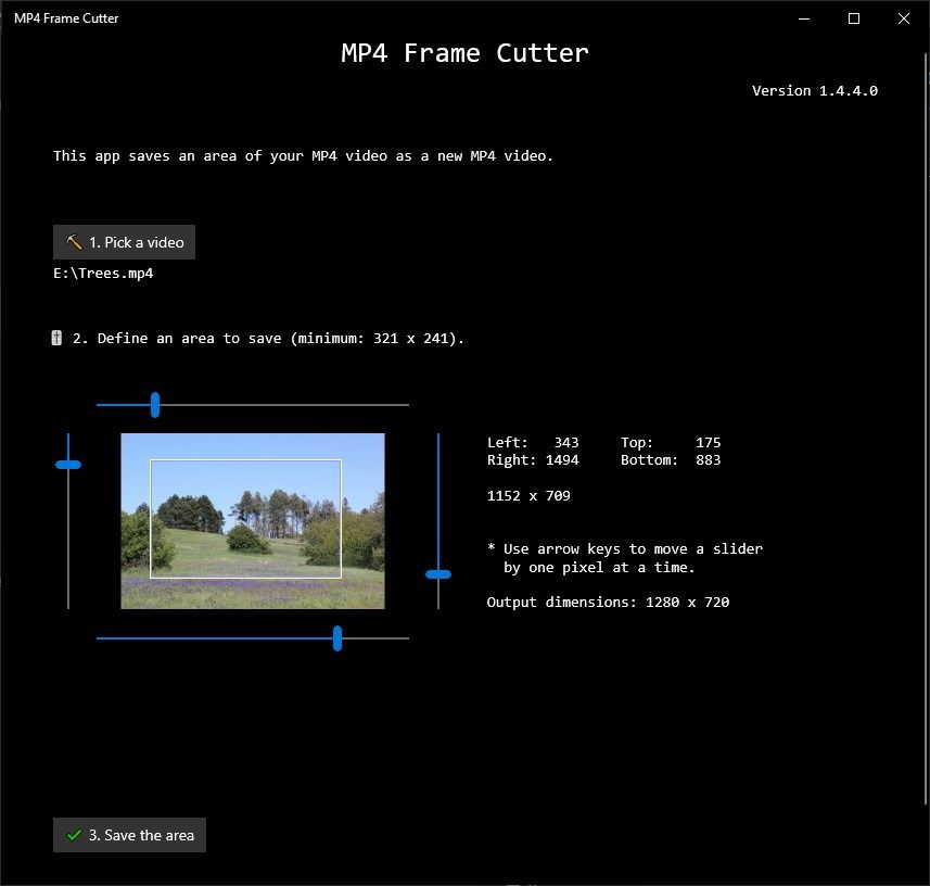 MP4 Frame Cutter