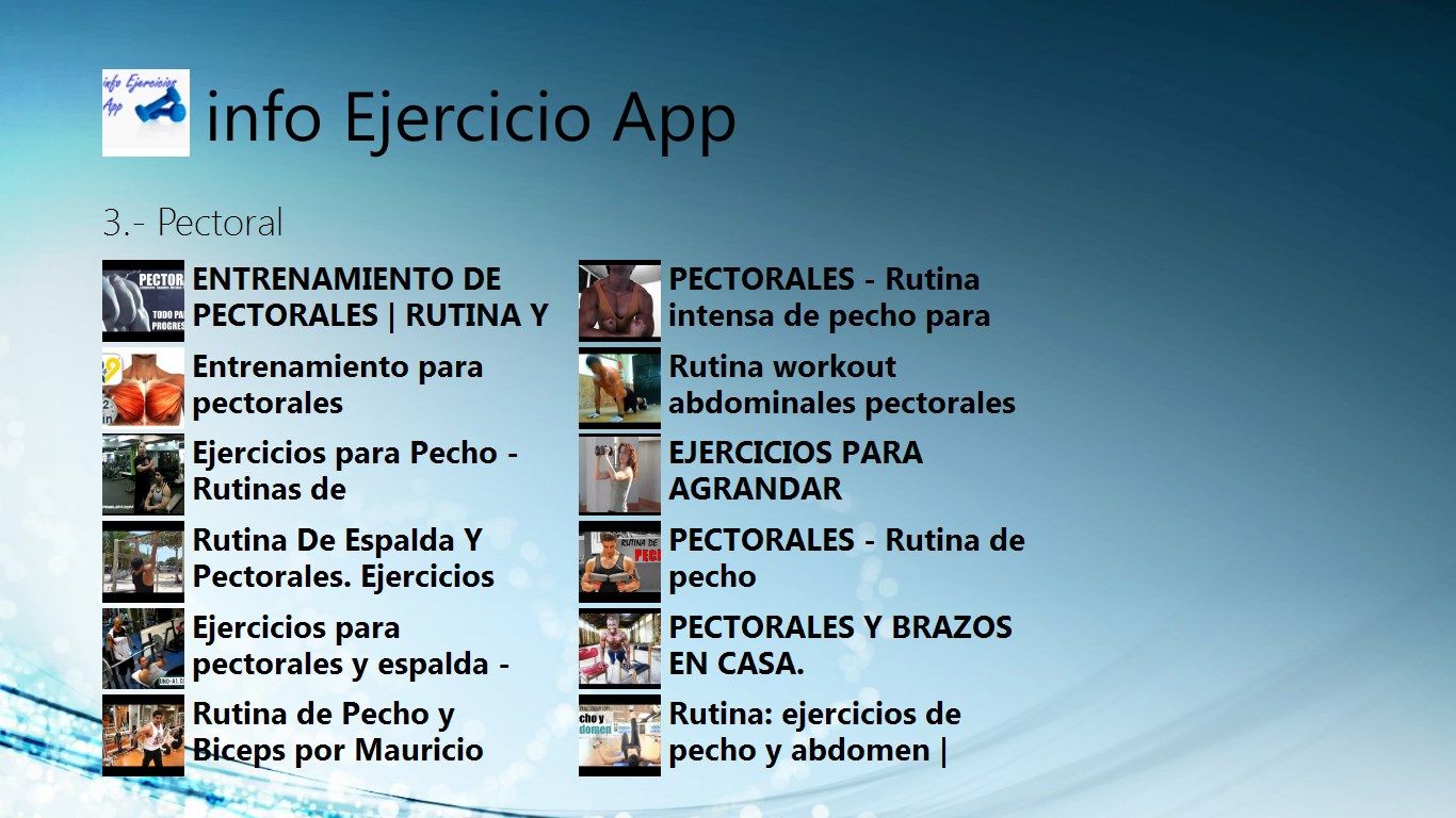 info Ejercicio App Capturas