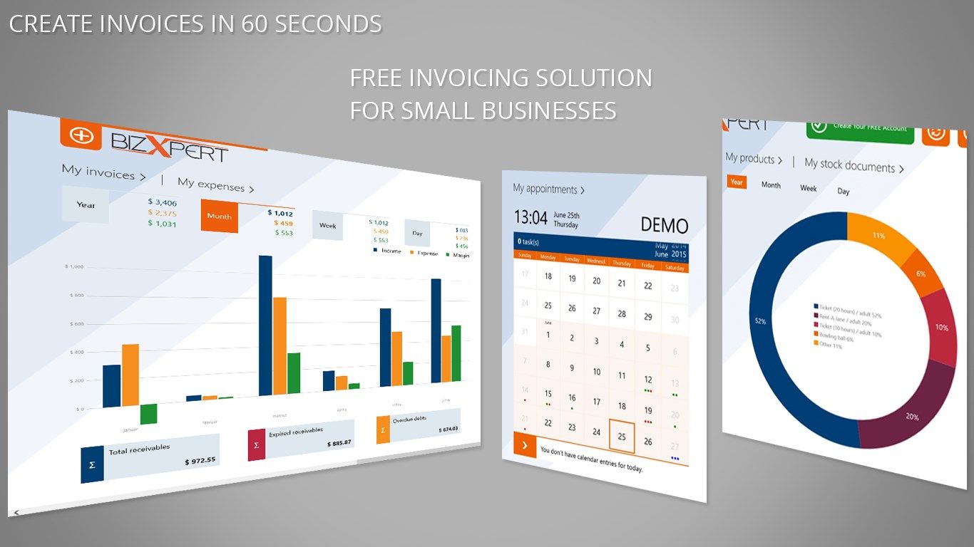 Invoicing solution for small businesses - create invoices in 60 seconds