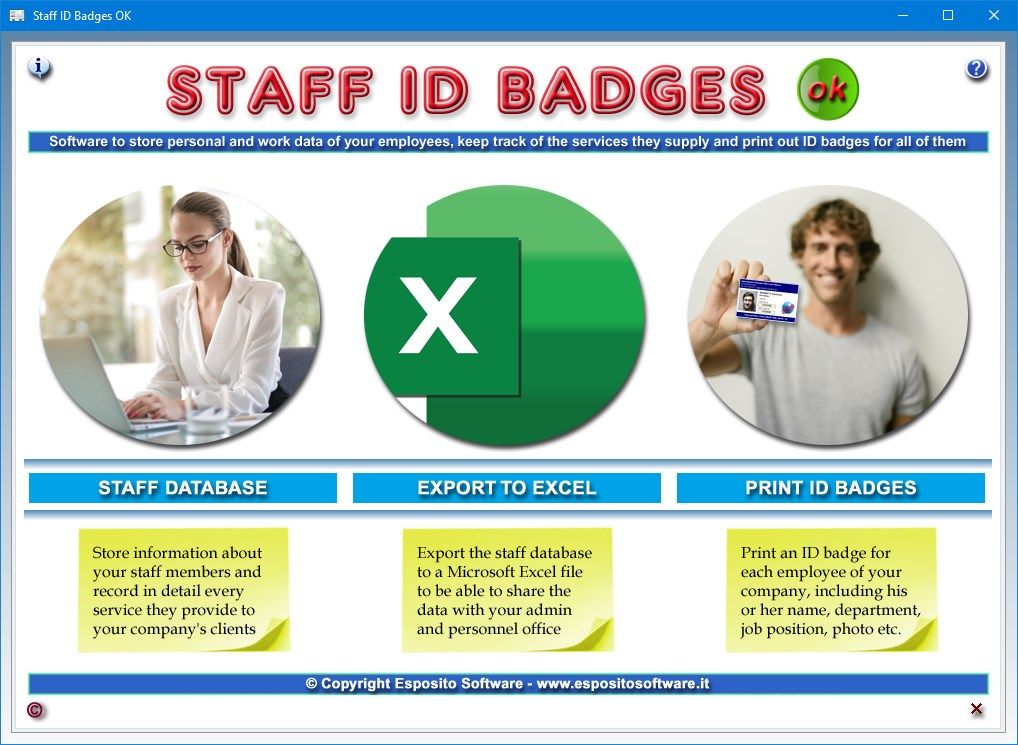 Staff ID Badges OK