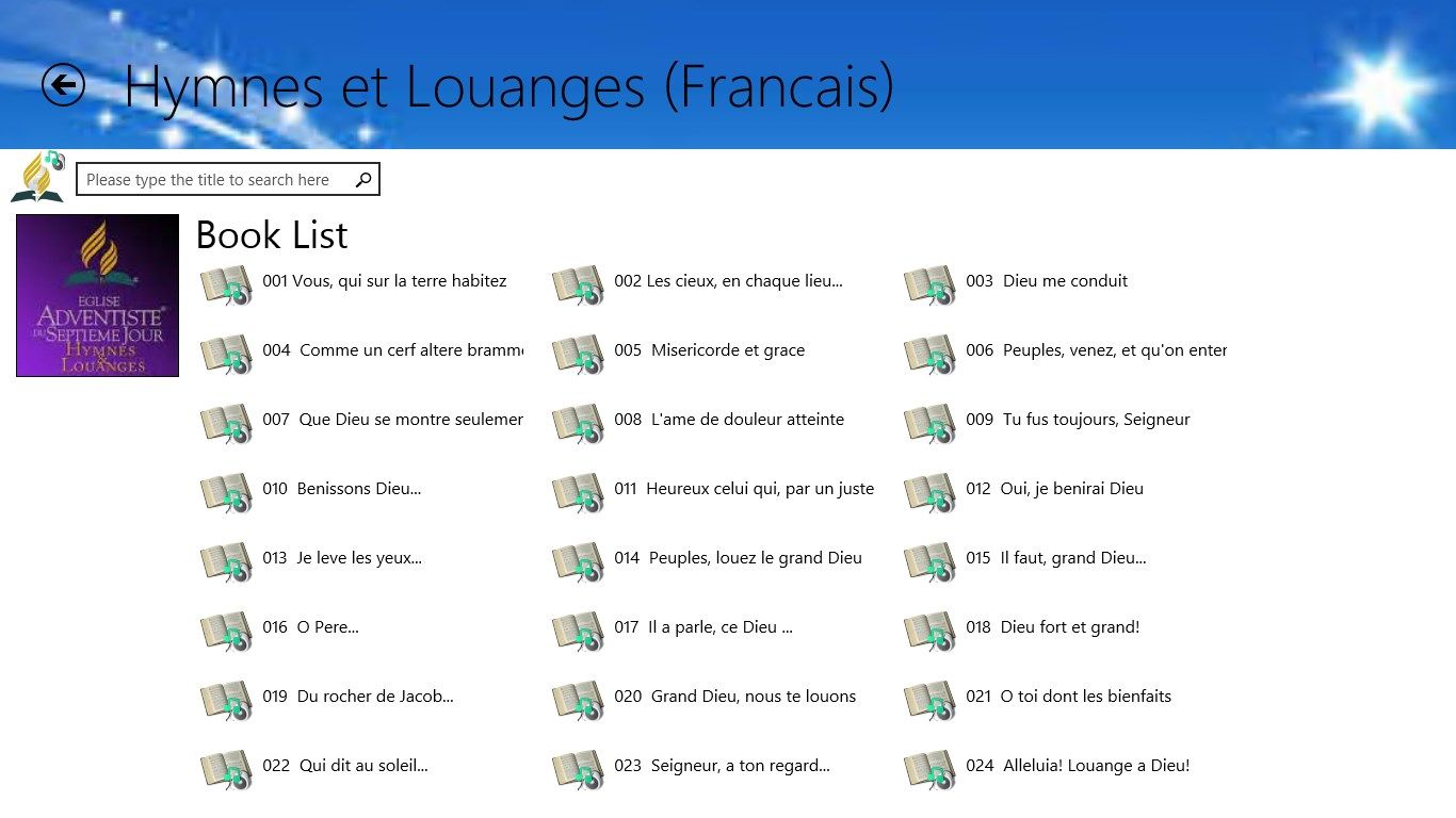 Hymnes et Louanges Lyric in french/Francais