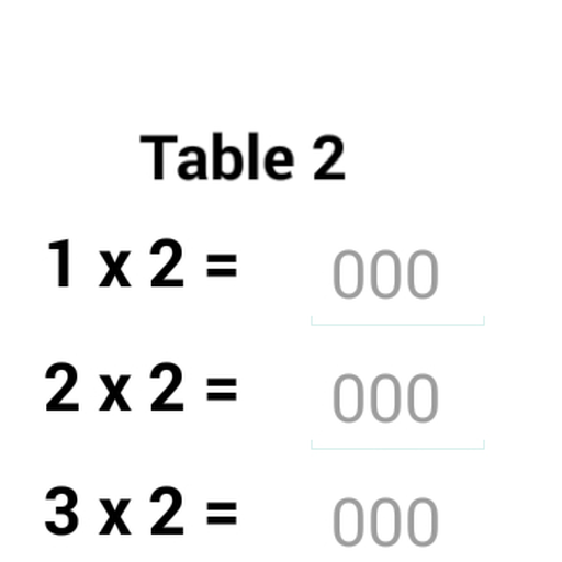 Maths Table Test 4 kids