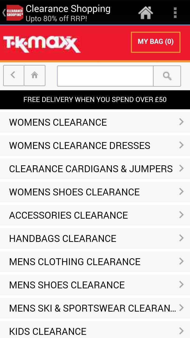 Clearance, Sales and Outlet Shopping