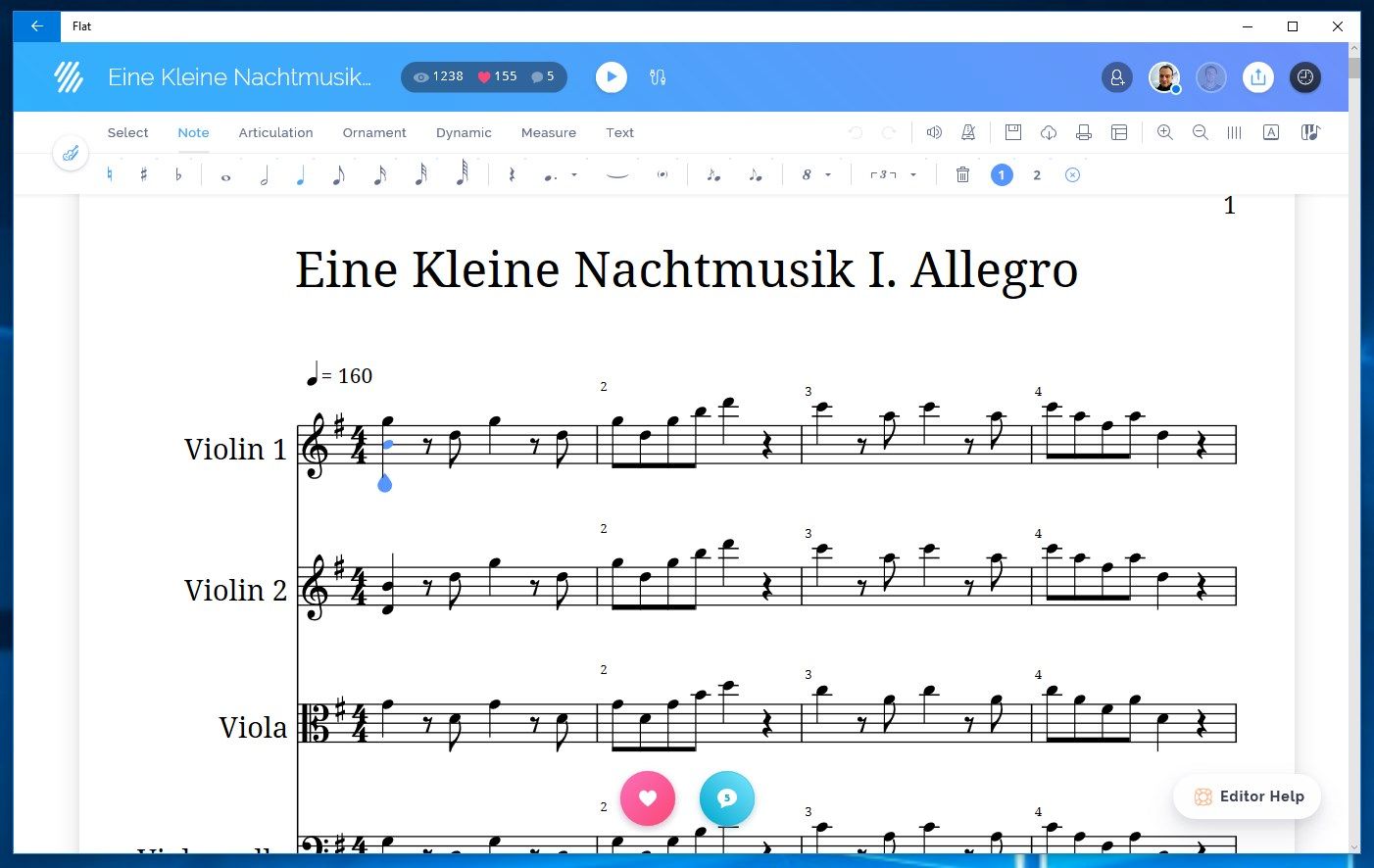 Flat - Music notation editor