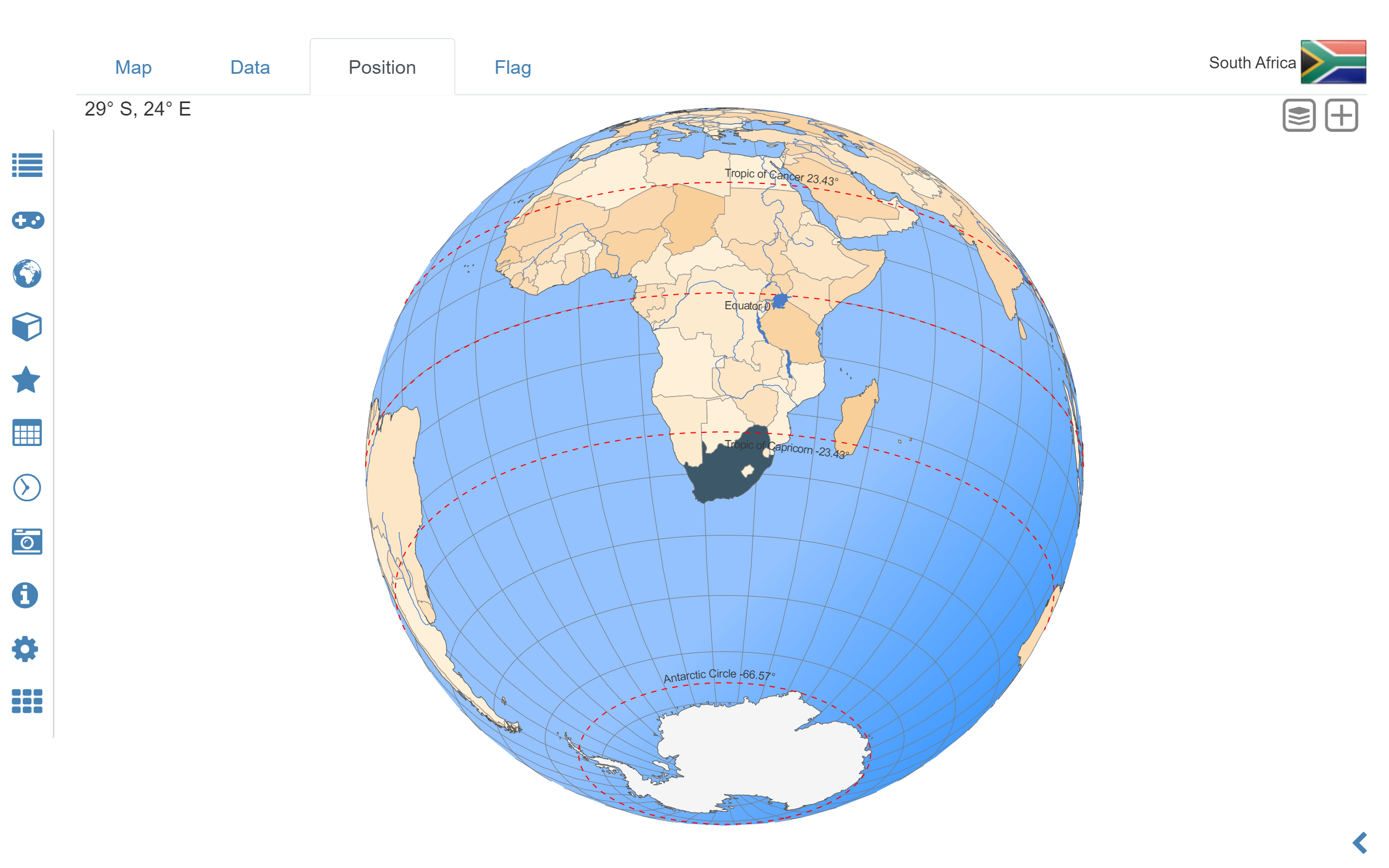 World map & world atlas MxGeo Free