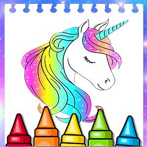 Unicorn Coloring Book Pages