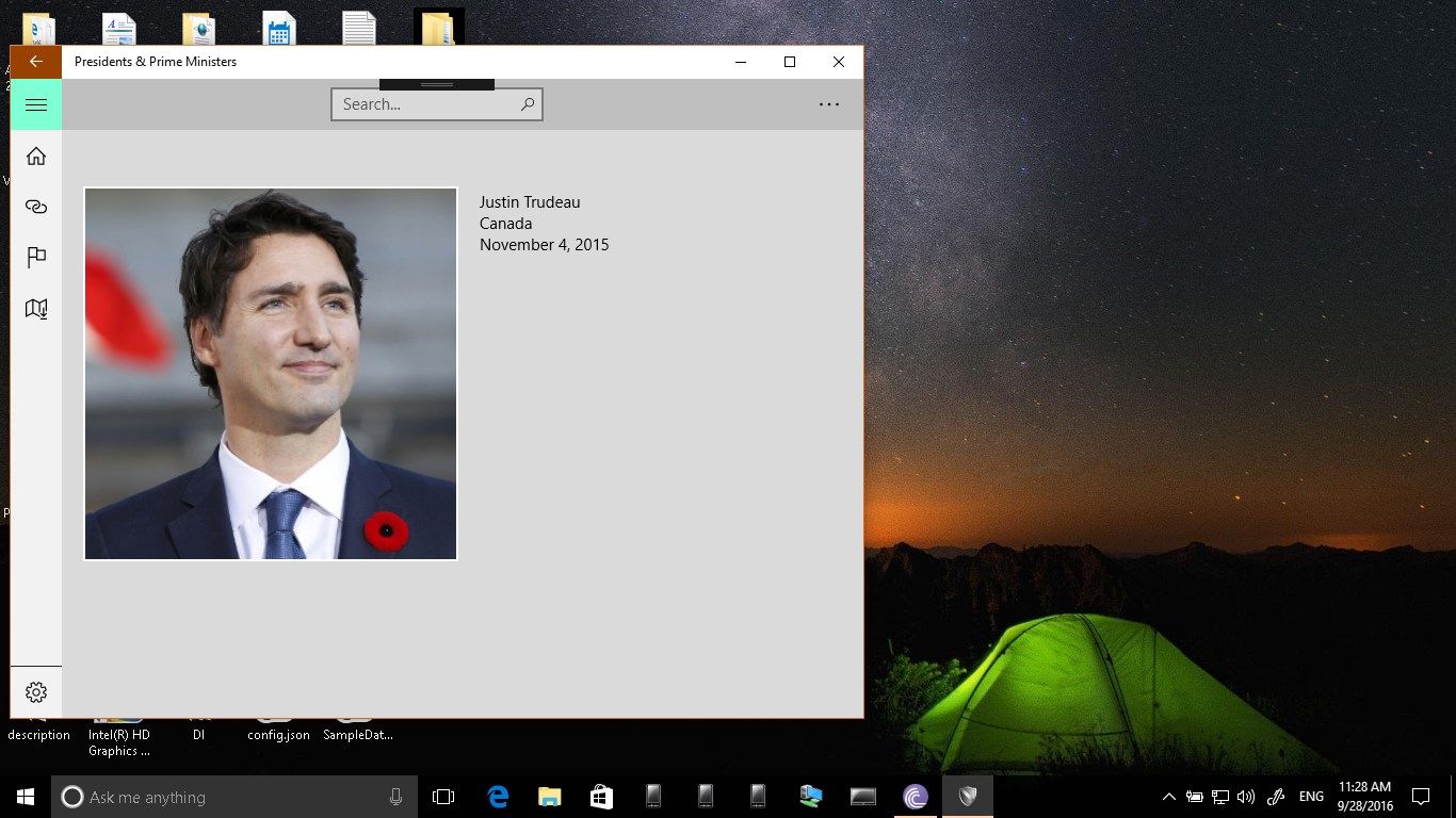 Canadian Prime Minister Launch Window Mode