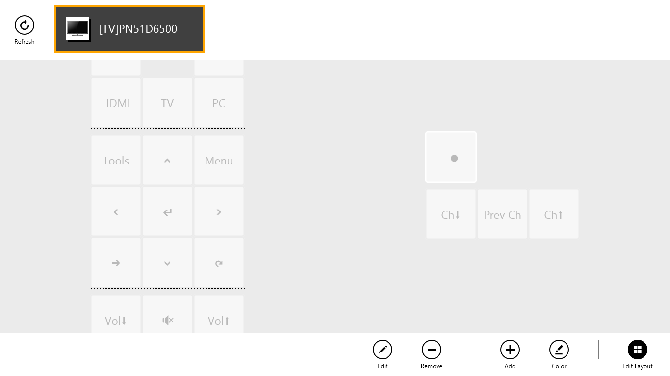 Drag and drop buttons to customize their layout.