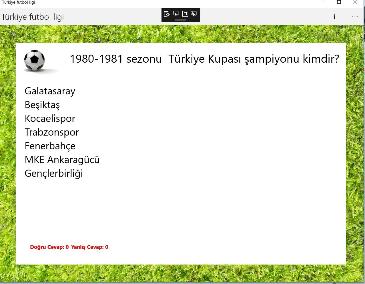 Türkiye Futbol Ligi Yarışması