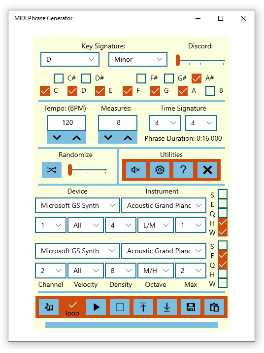 MIDI PhraseBook