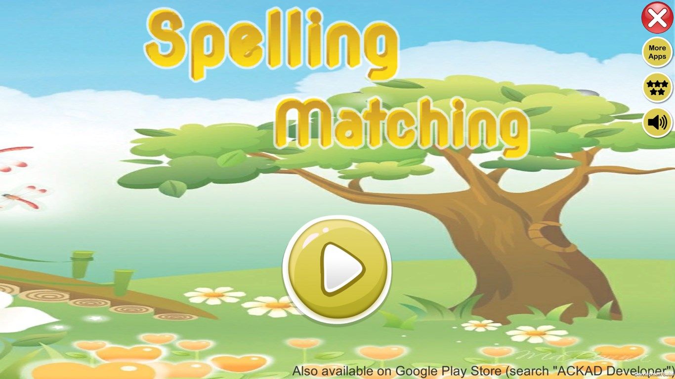 Kids Spelling Matching Game