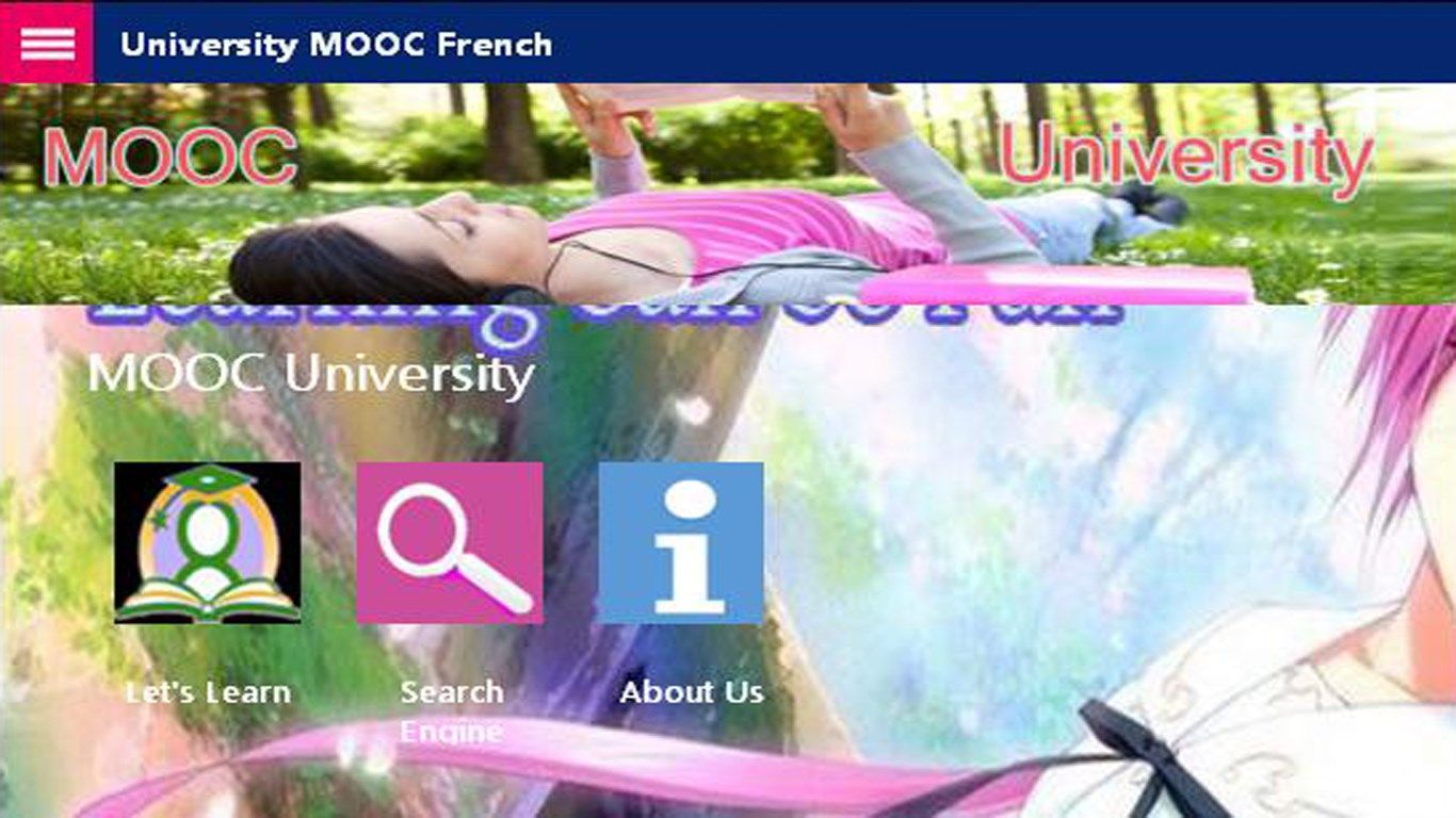 MOOC App Home Page