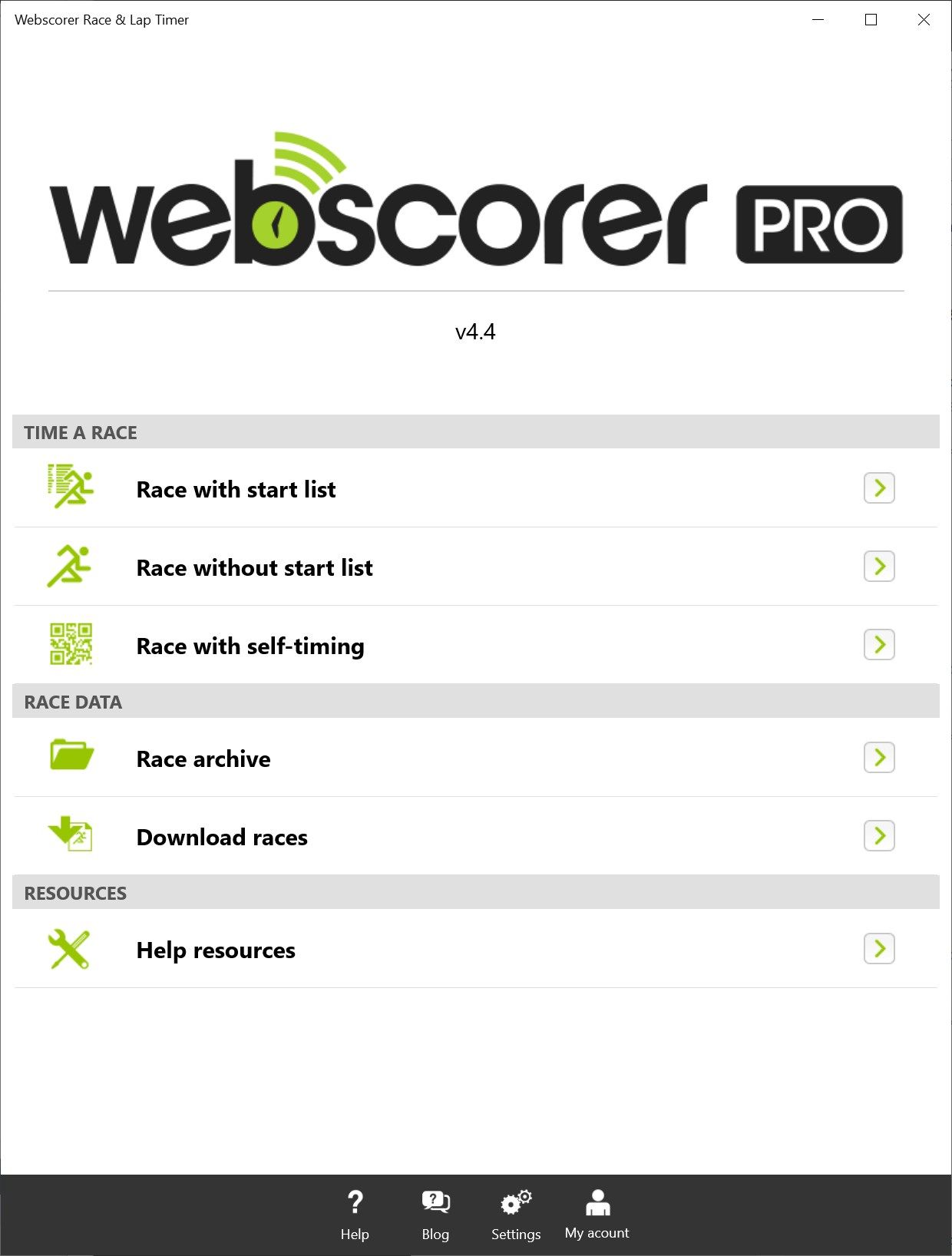 Webscorer Race & Lap Timer