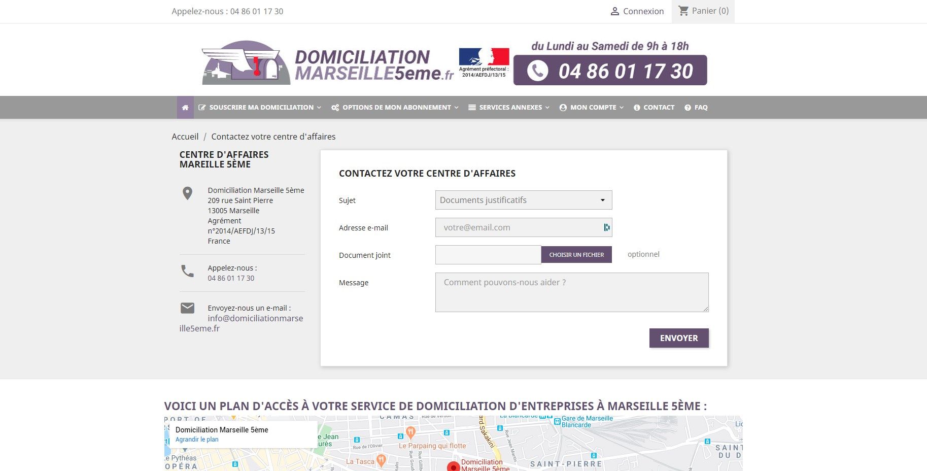 Domiciliation Marseille 5ème