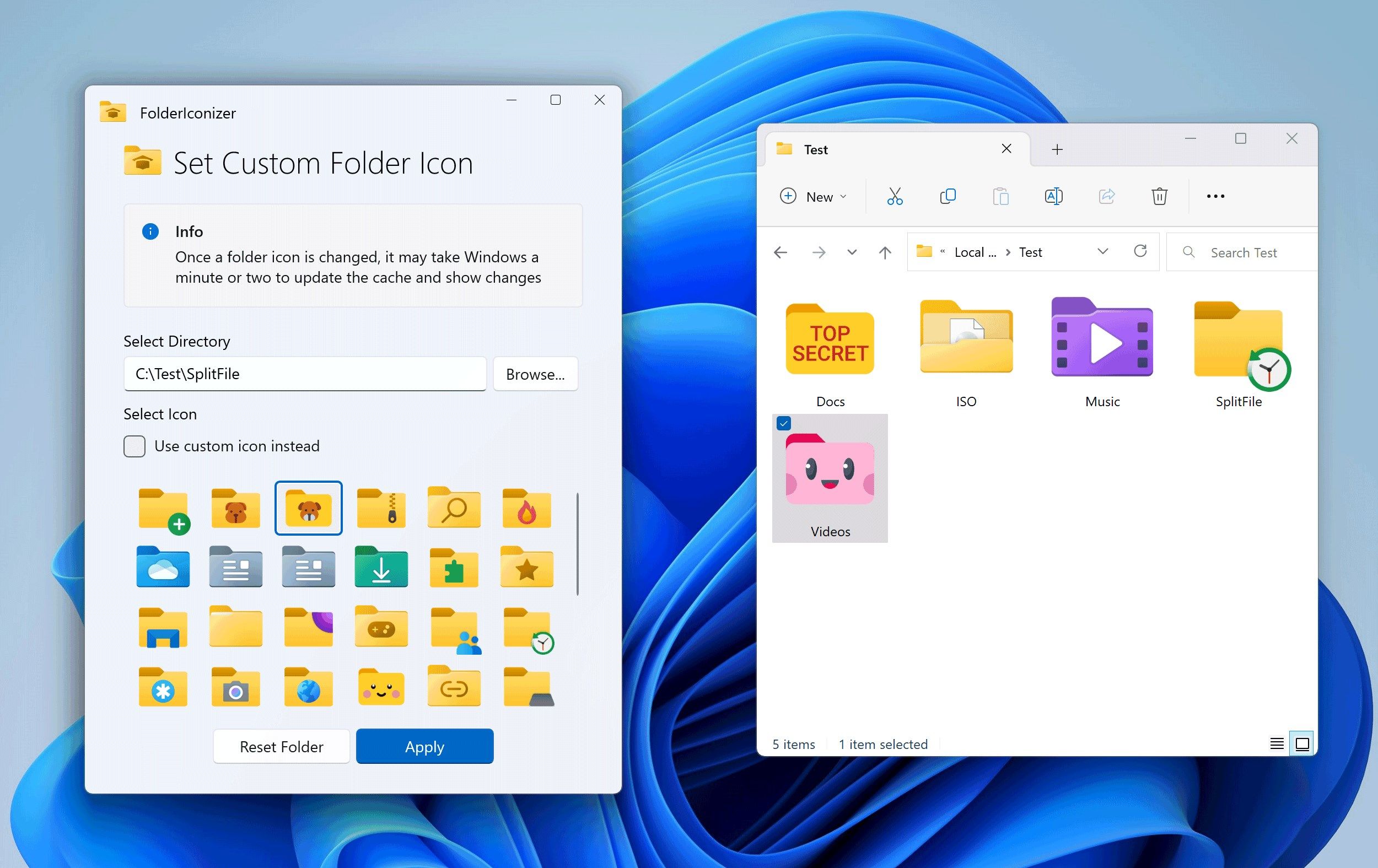 FolderIconizer - Change Folder Icons