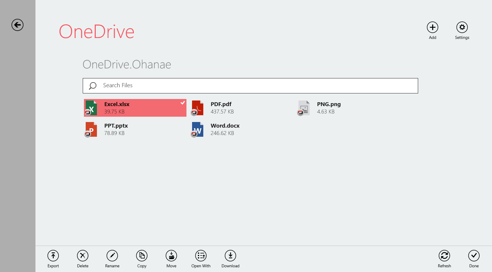 Manage your Secure Cloud Drive folders from a simple interface.