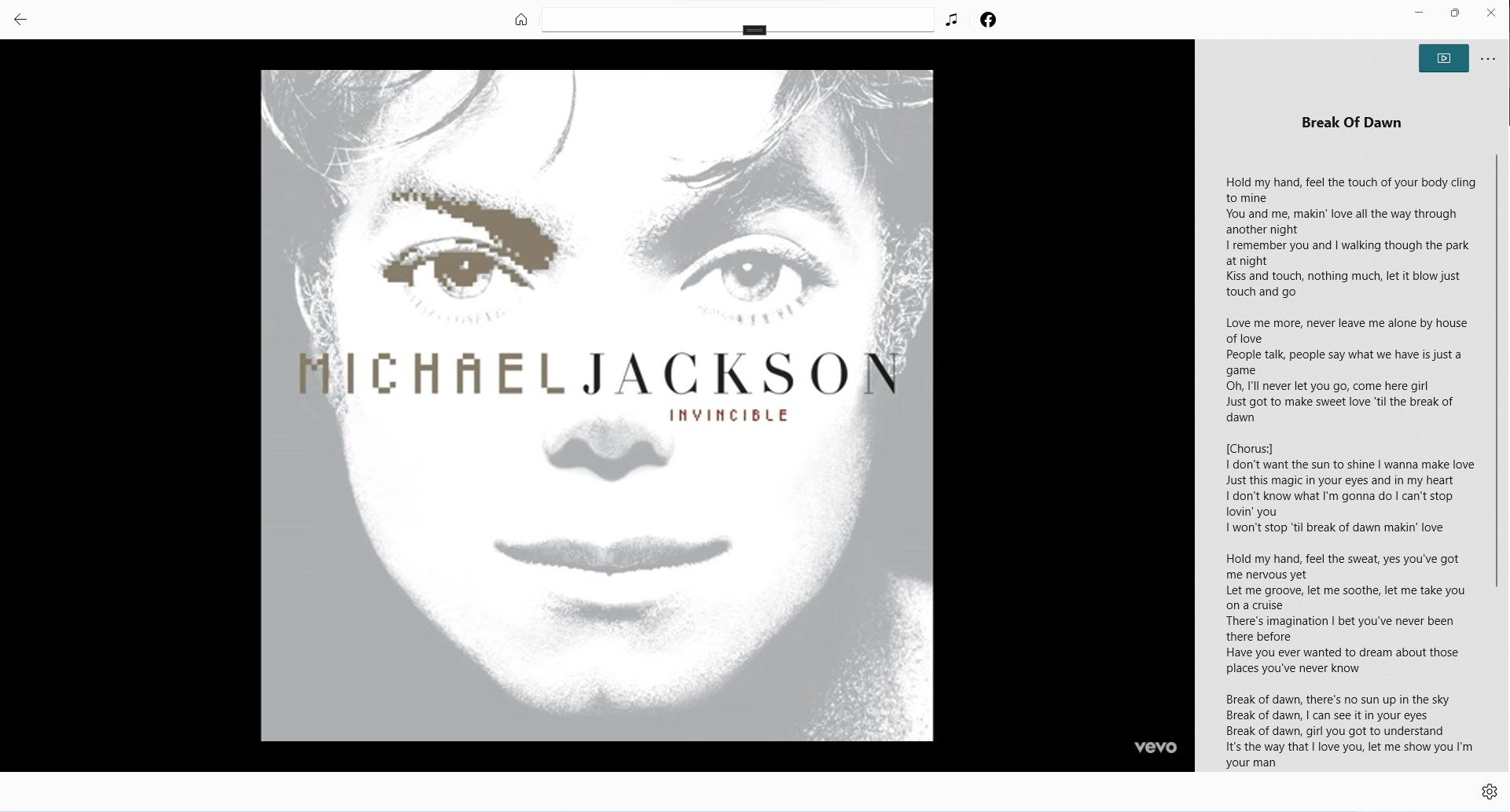 Michael Jackson Lyrics For Windows