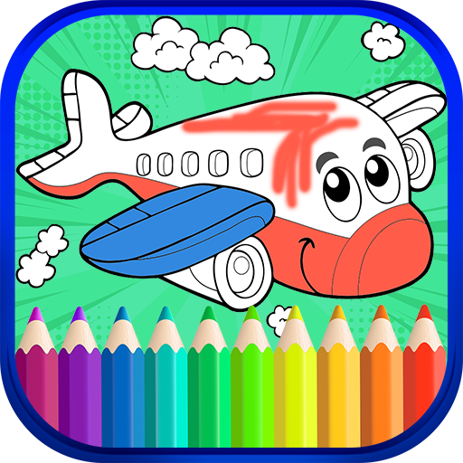 Air Plane Coloring Book for kids