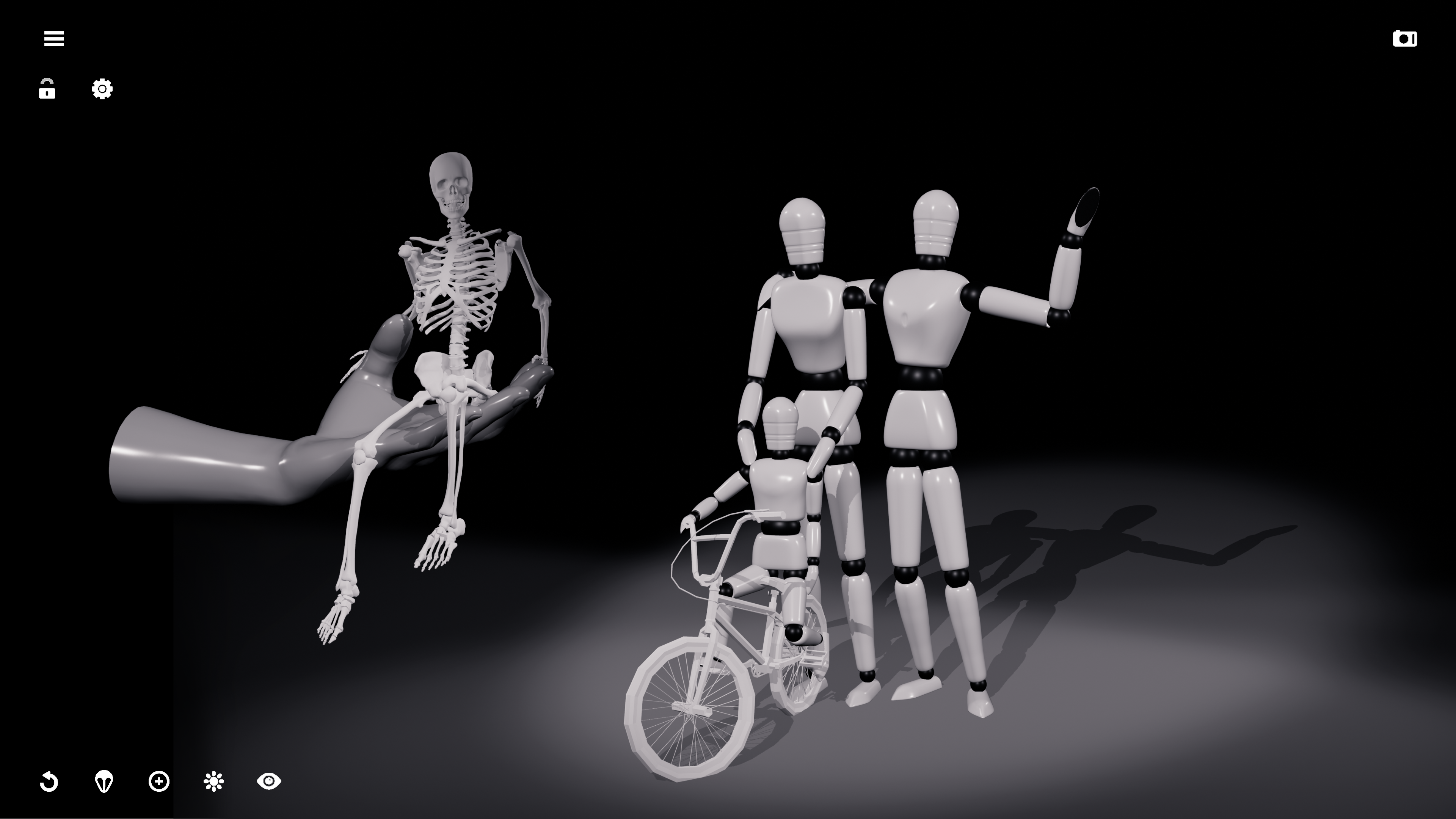 Manikin is a suite of posable 3D models objects and shapes to help you with your sketches.