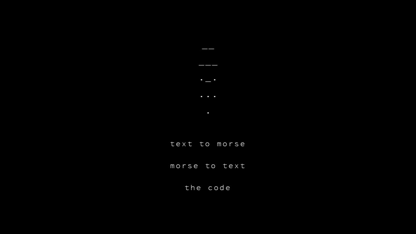 Morse Code Lite