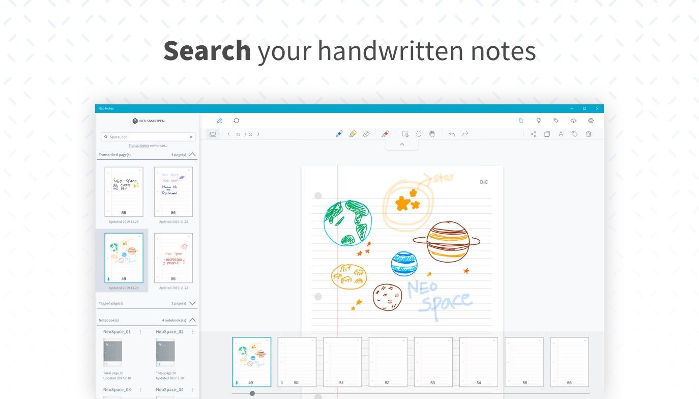 Search your handwritten notes