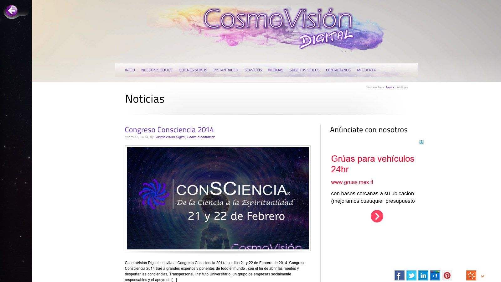 Noticias de CosmoVisión Digital