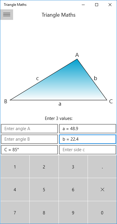 Triangle Maths: Solver