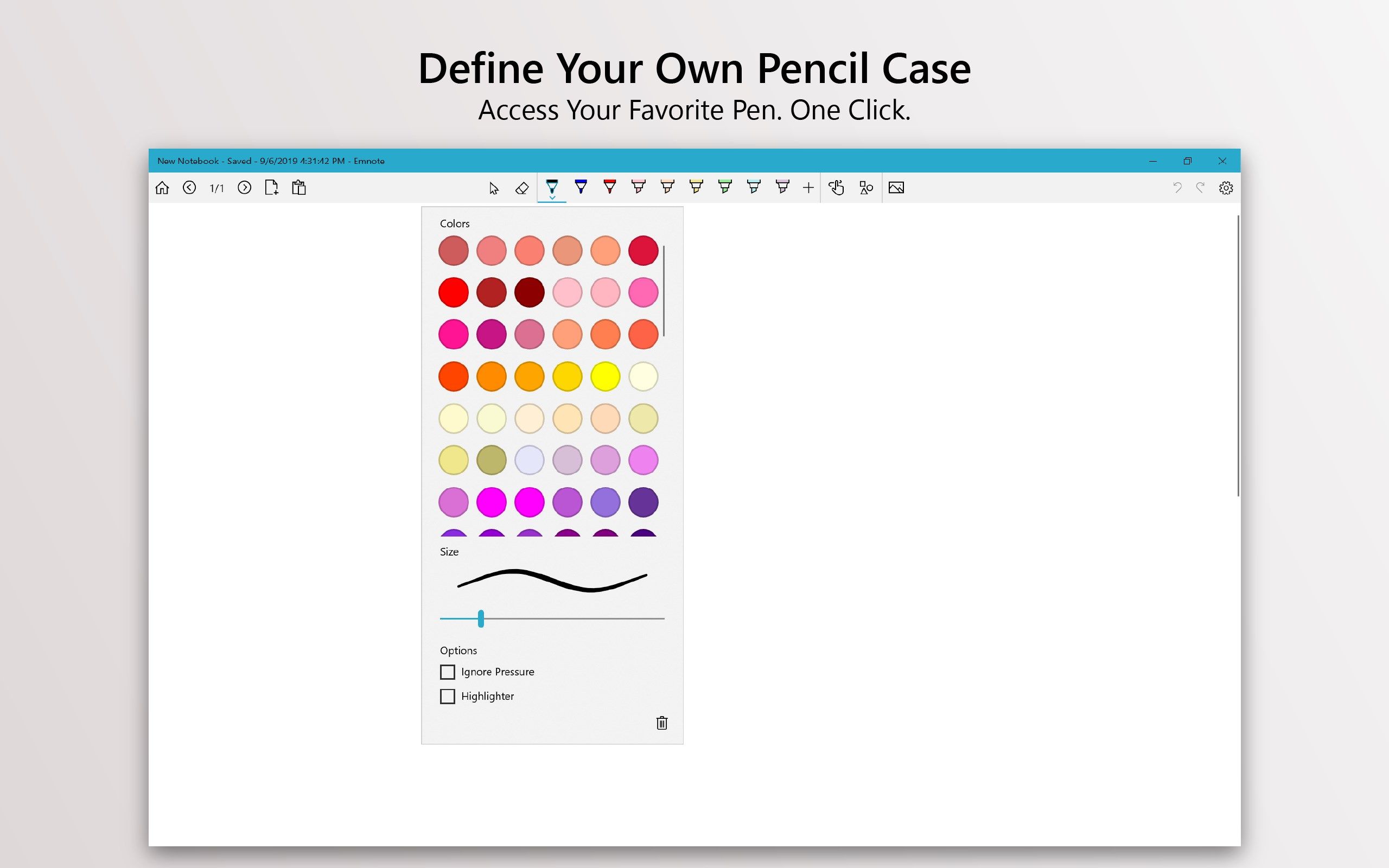 Create your own pen presets