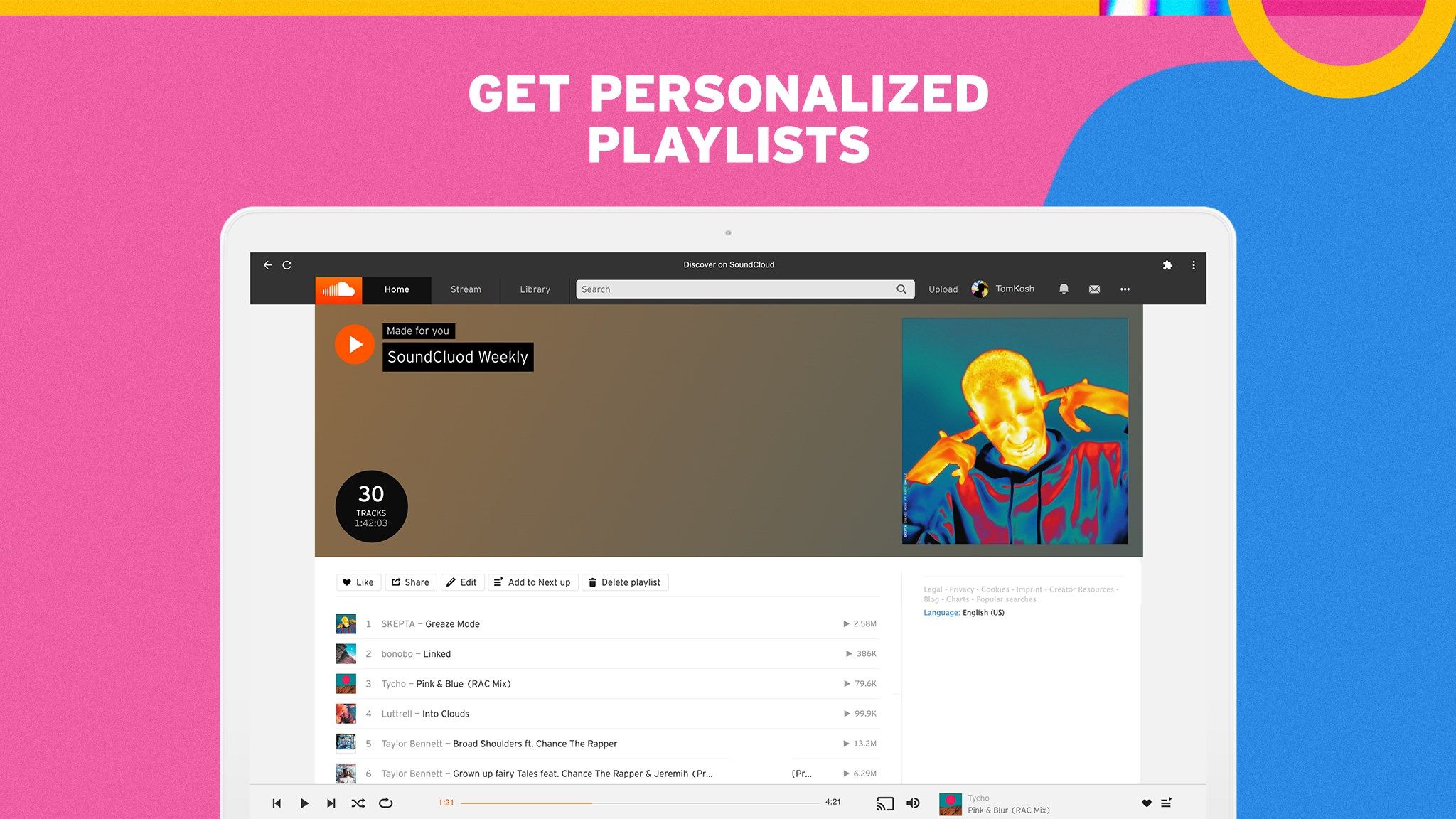 Get personalized playlists
