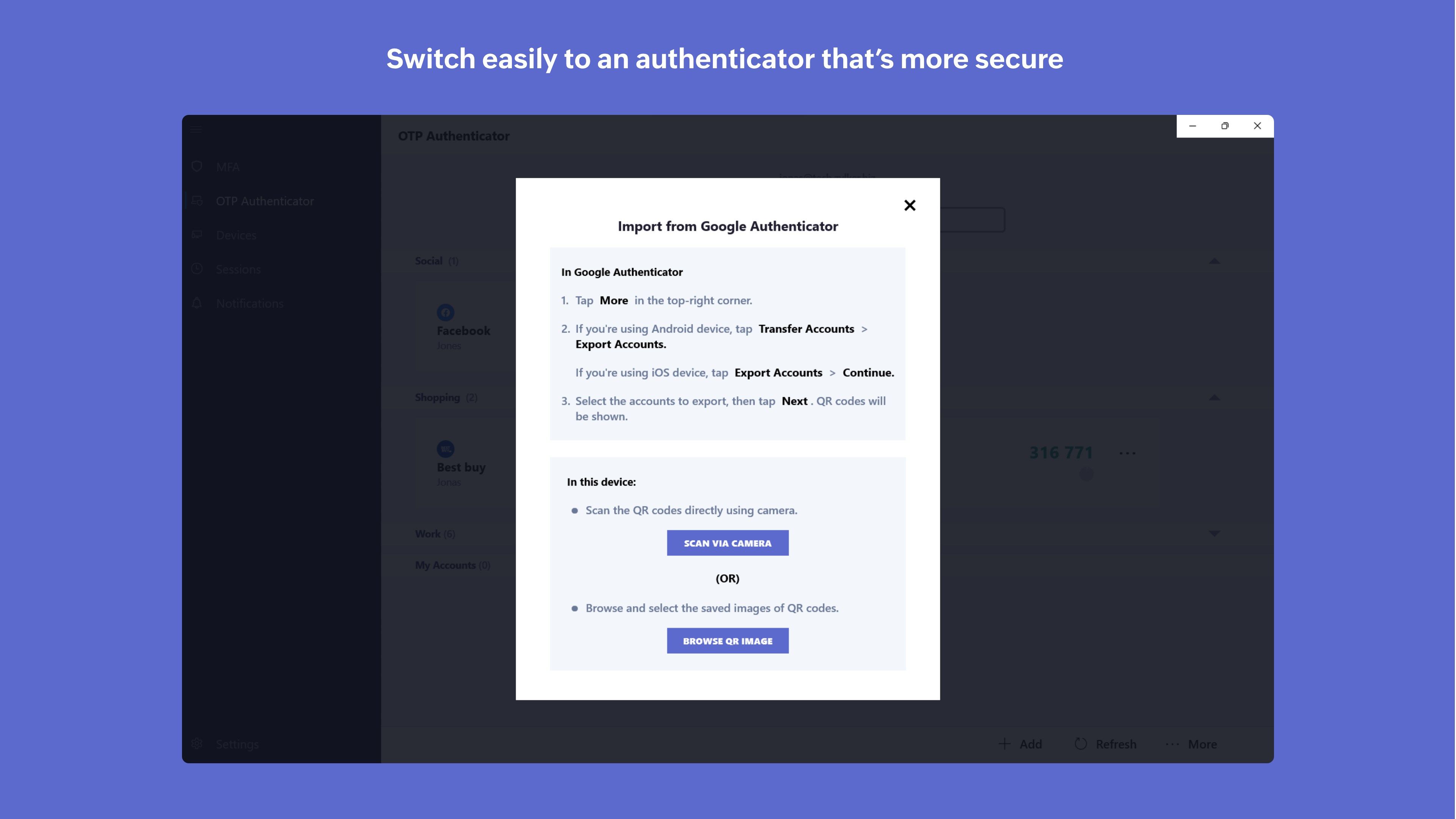 Authenticator App - OneAuth