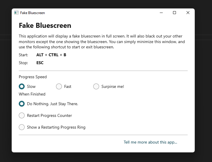 FakeBlueScreen