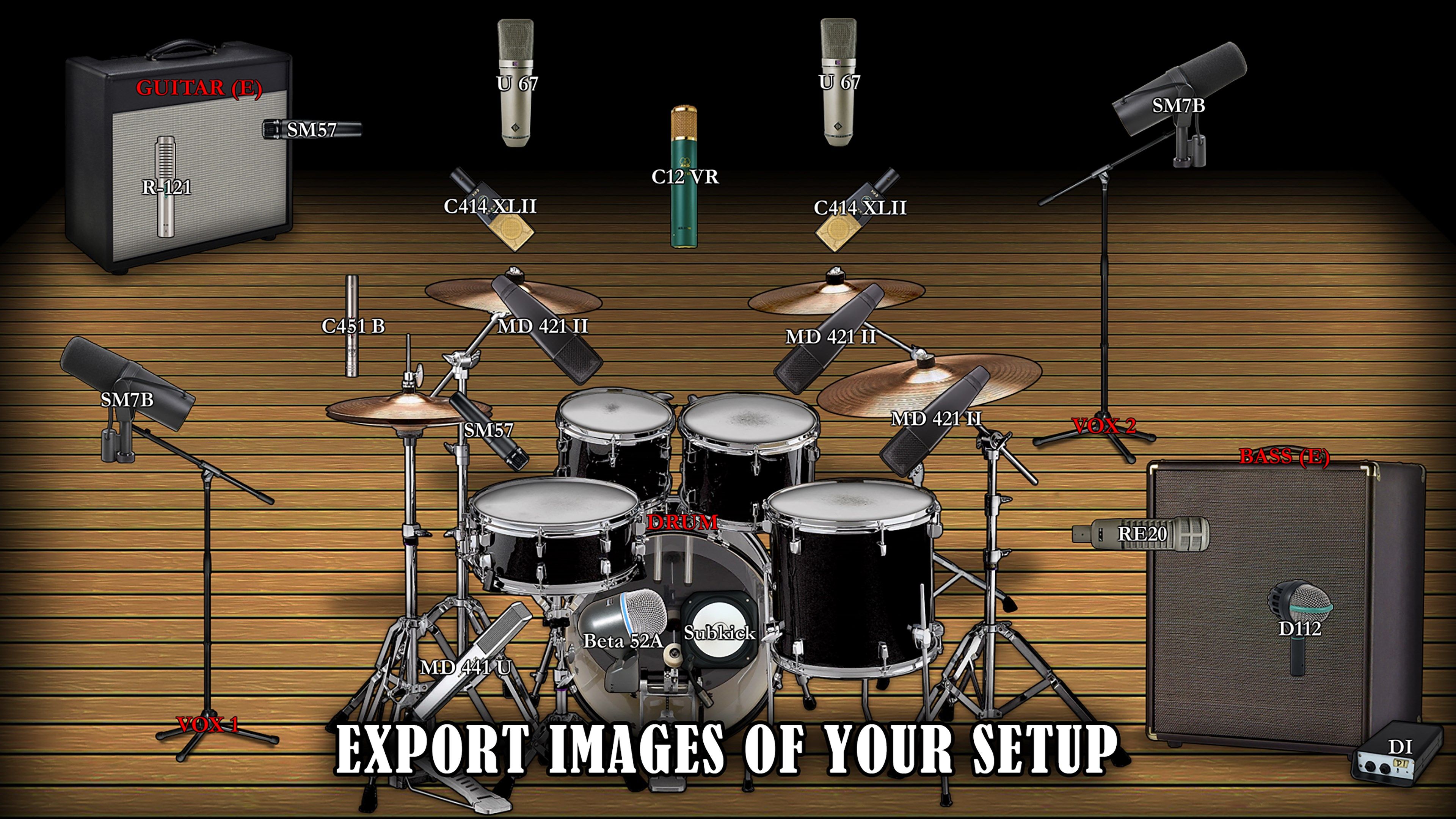 Export images of your setup
