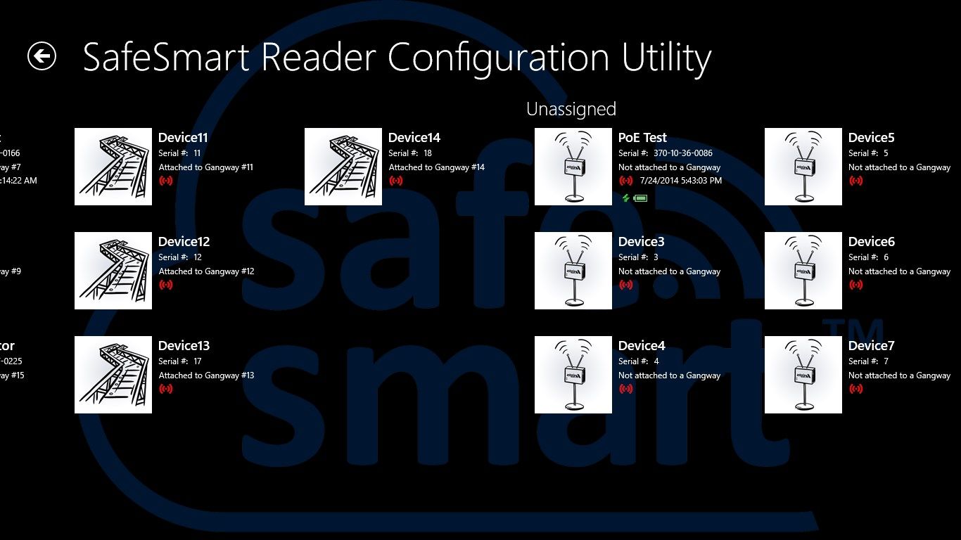 View all your SafeSmart devices in one place