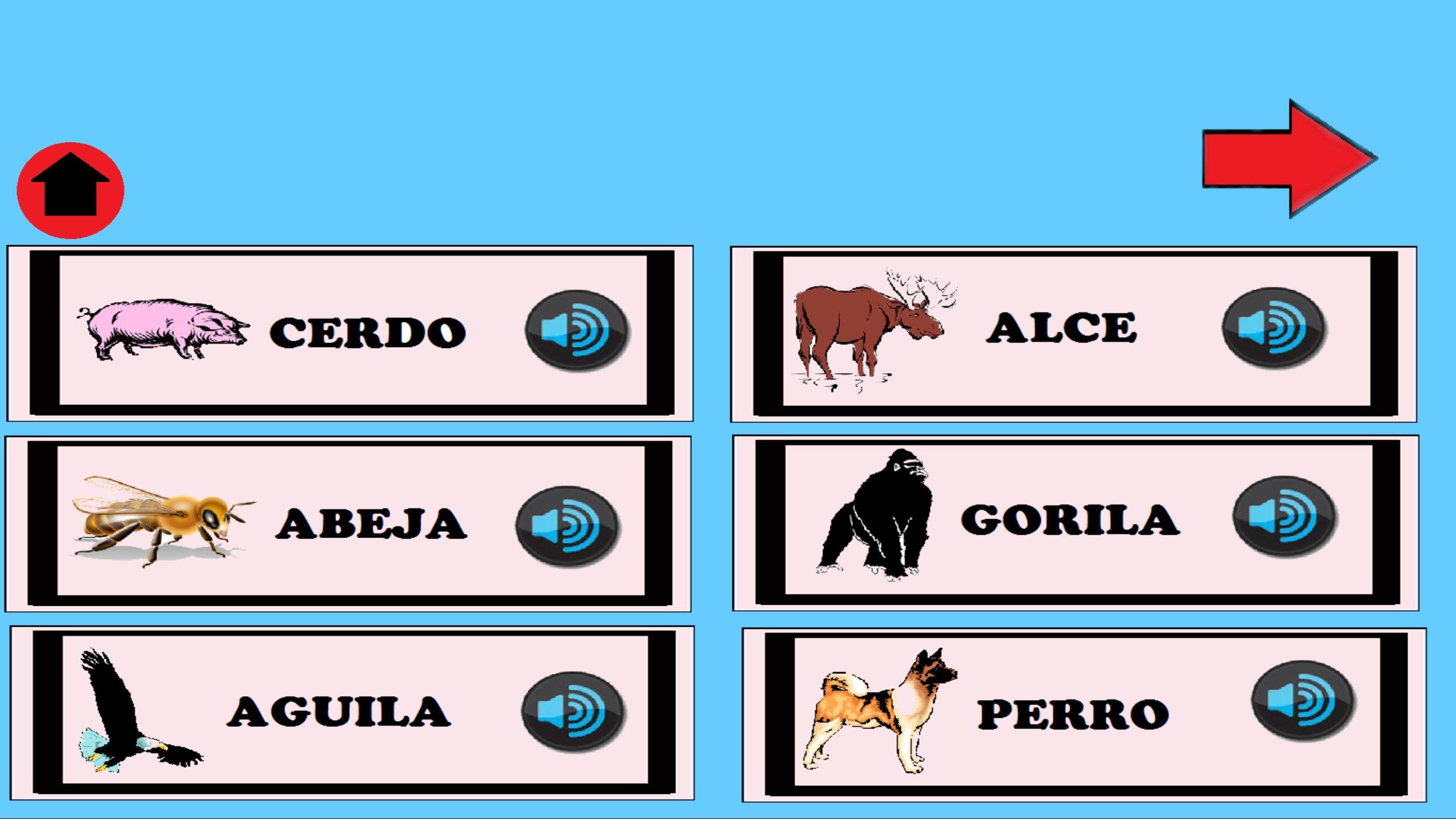 This is one of the layout of the game , with some of the animals