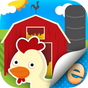 Animal Stickers for Kids Farm Activity Scene Builder Premium