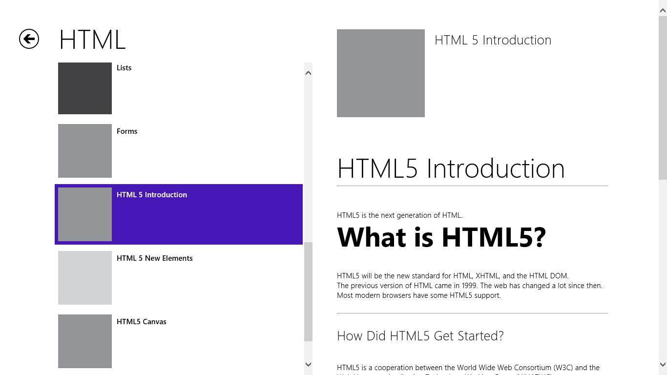 Introduction to HTML 5 is also included