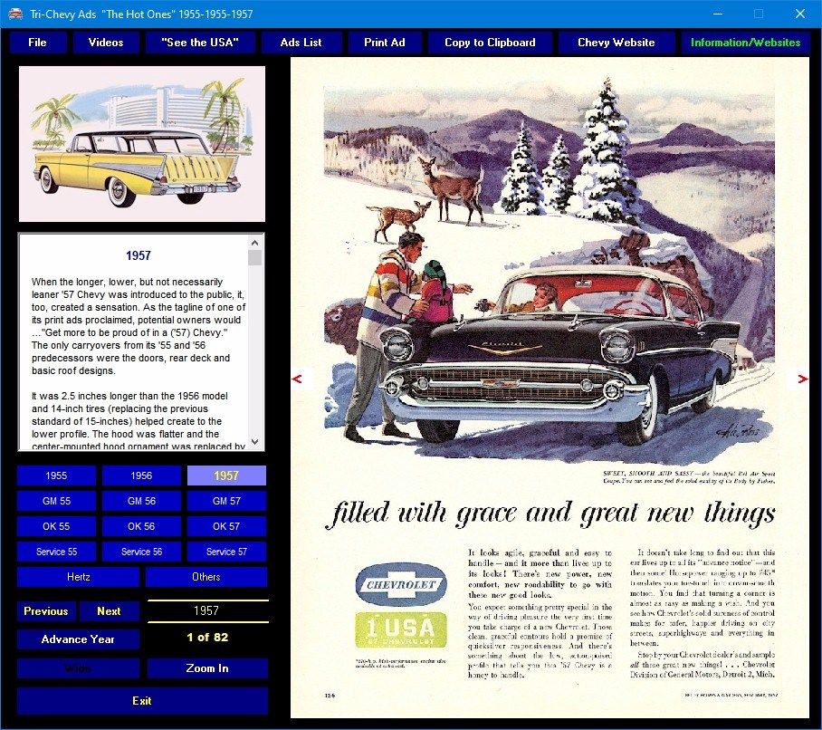Tri-Chevy Ads and Videos 1955-1956-1957