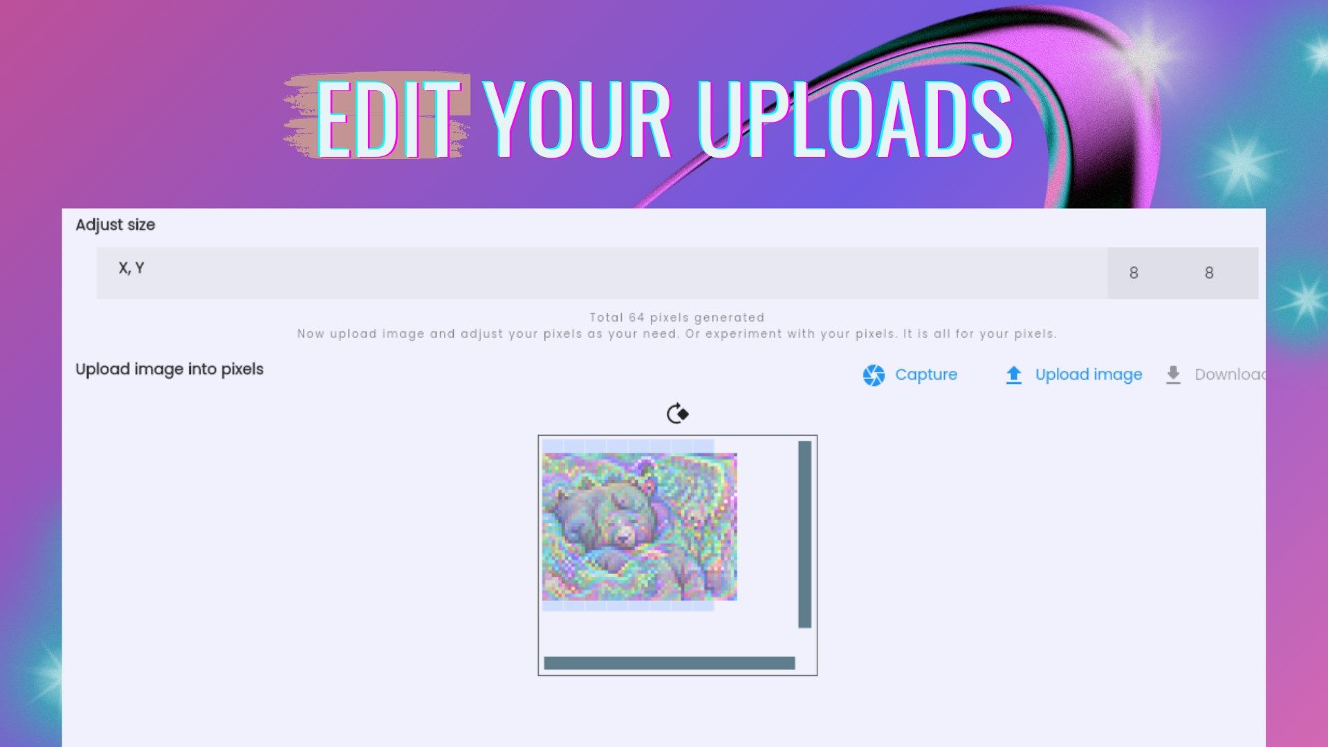 Edit your uploads